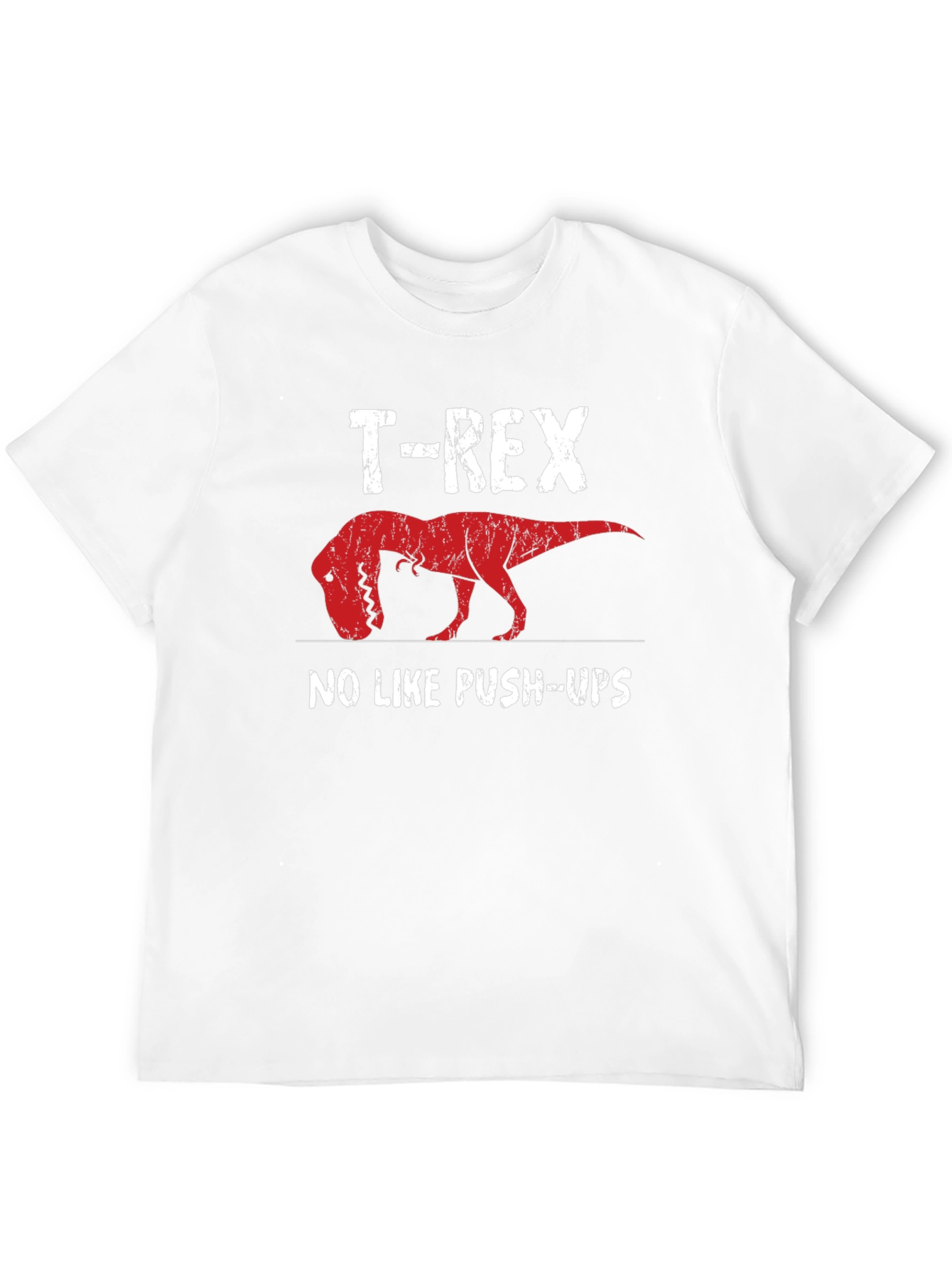 T-Rex No Like Push-Ups Graphic Tee