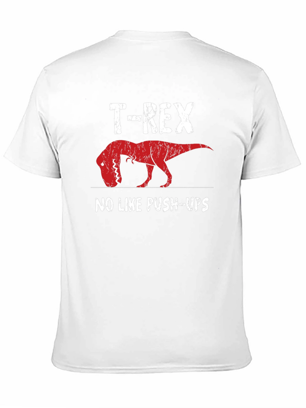 T-Rex No Like Push-Ups Graphic Tee