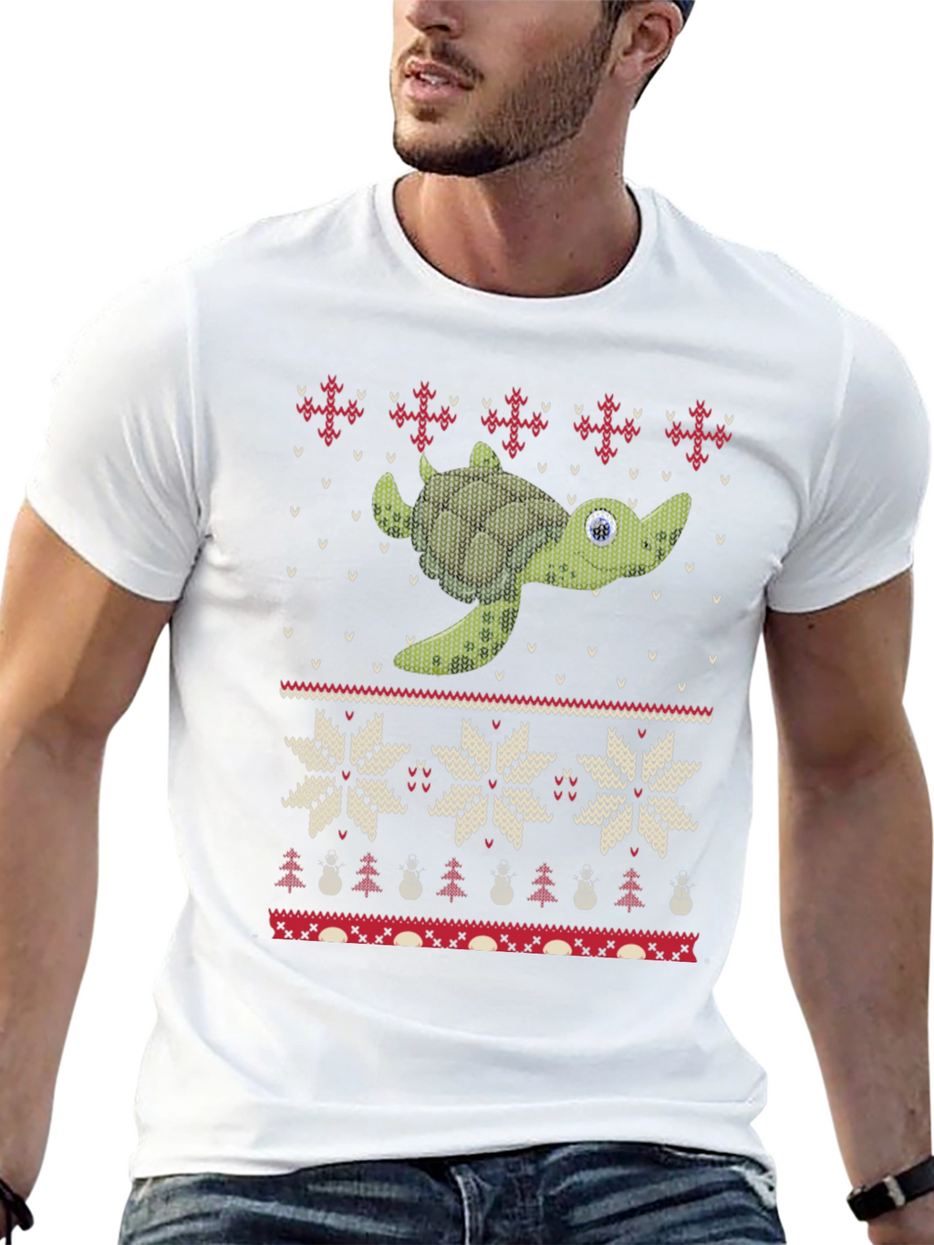 Turtle Ugly Christmas Sweater T-Shirt