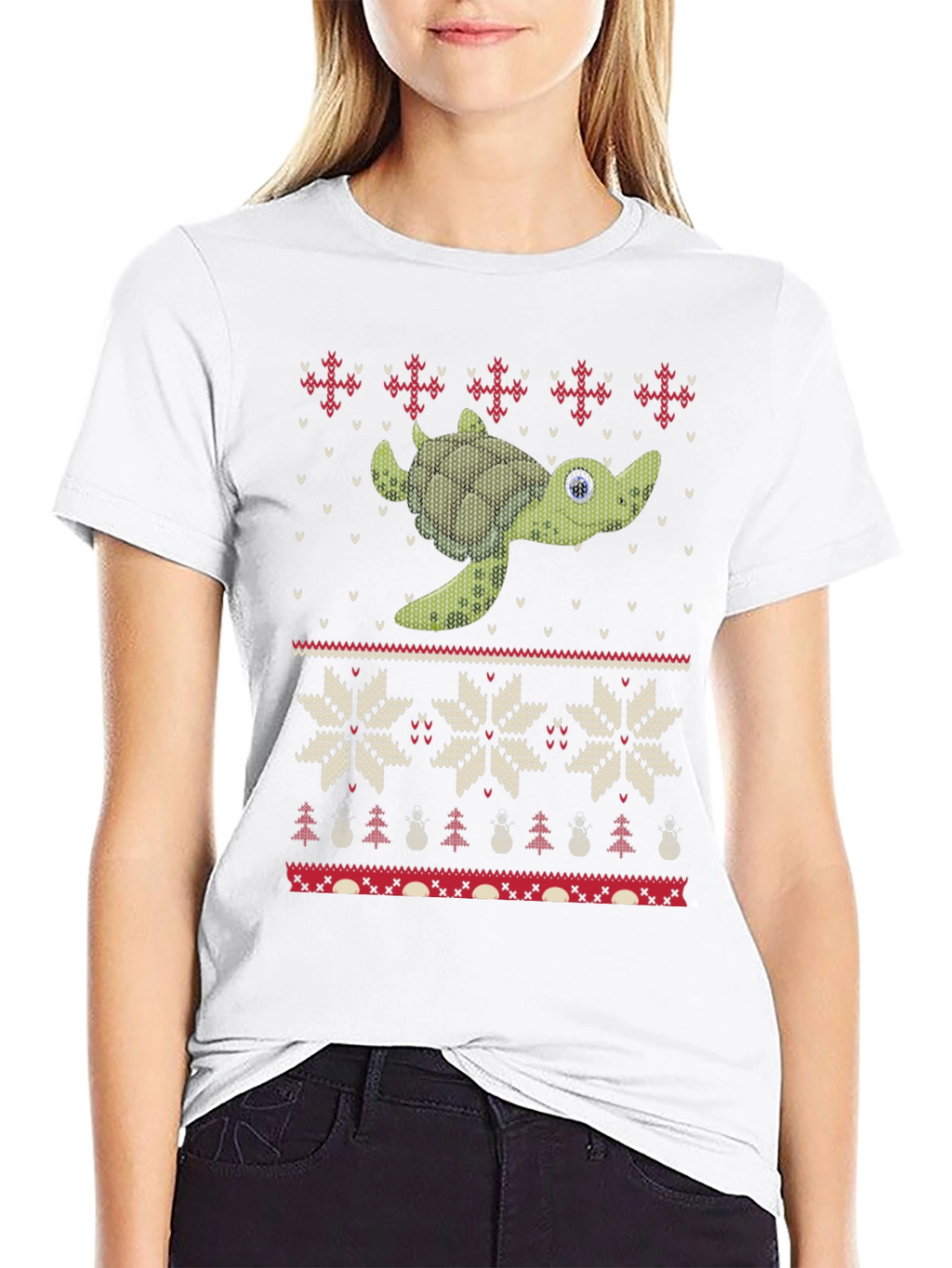 Turtle Ugly Christmas Sweater T-Shirt