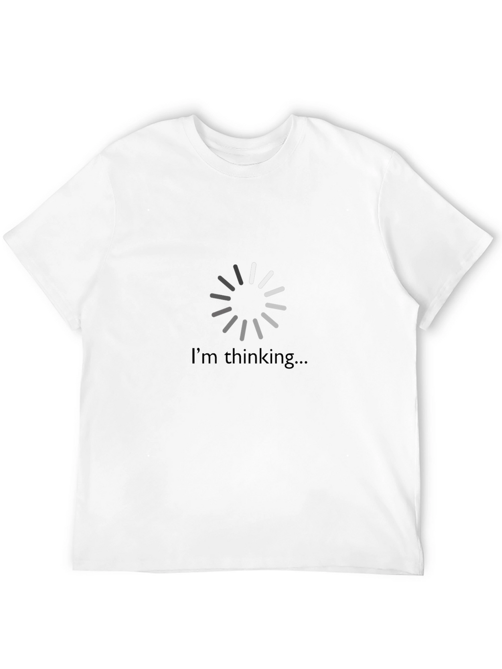 Im Thinking Loading Circle Black T-Shirt