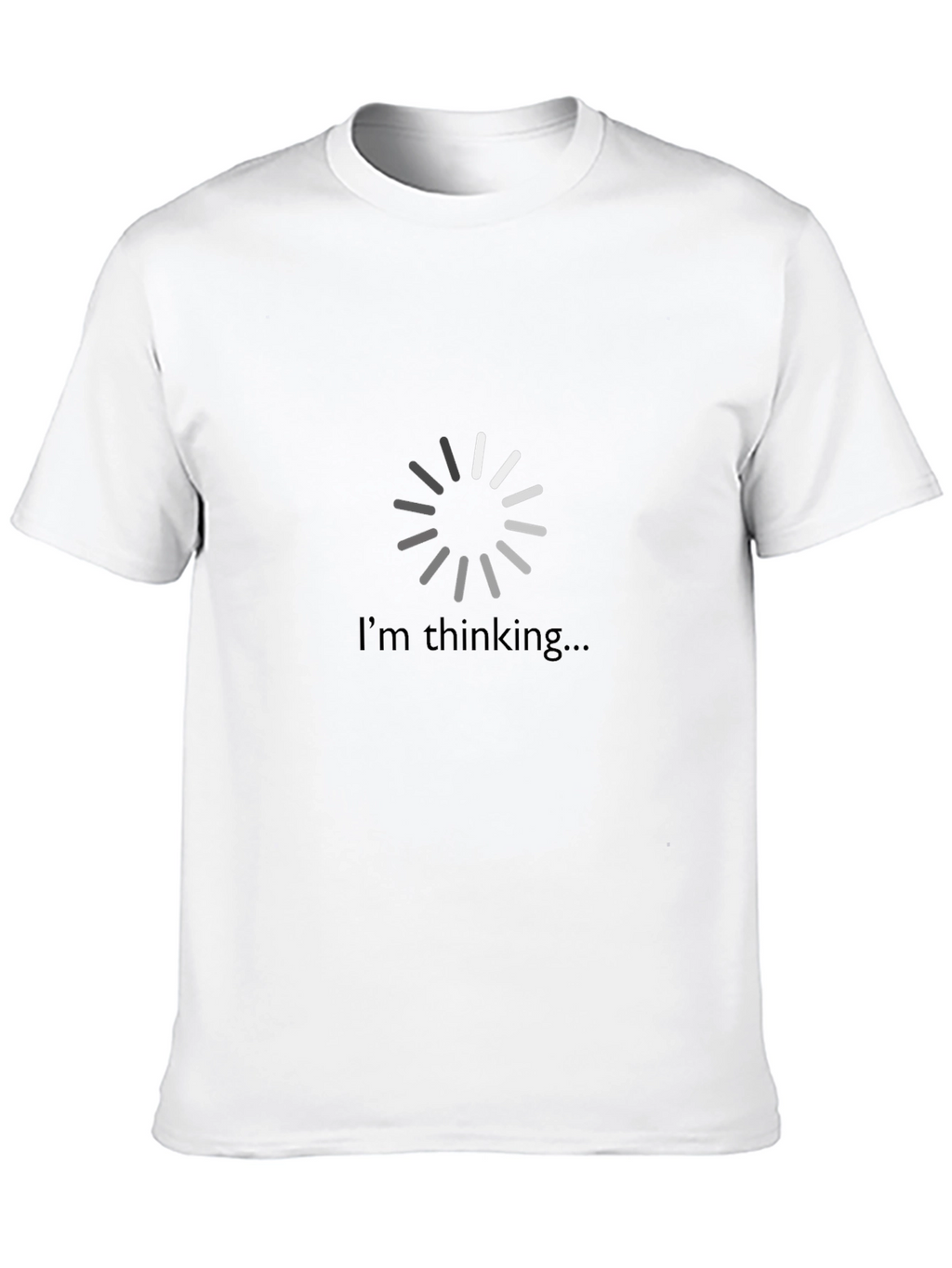 Im Thinking Loading Circle Black T-Shirt