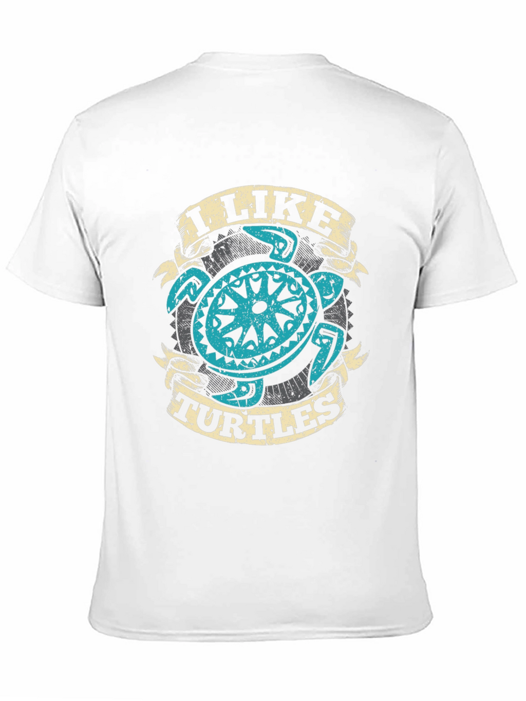 I Like Turtles Graphic Tee - Cool Turtle Design