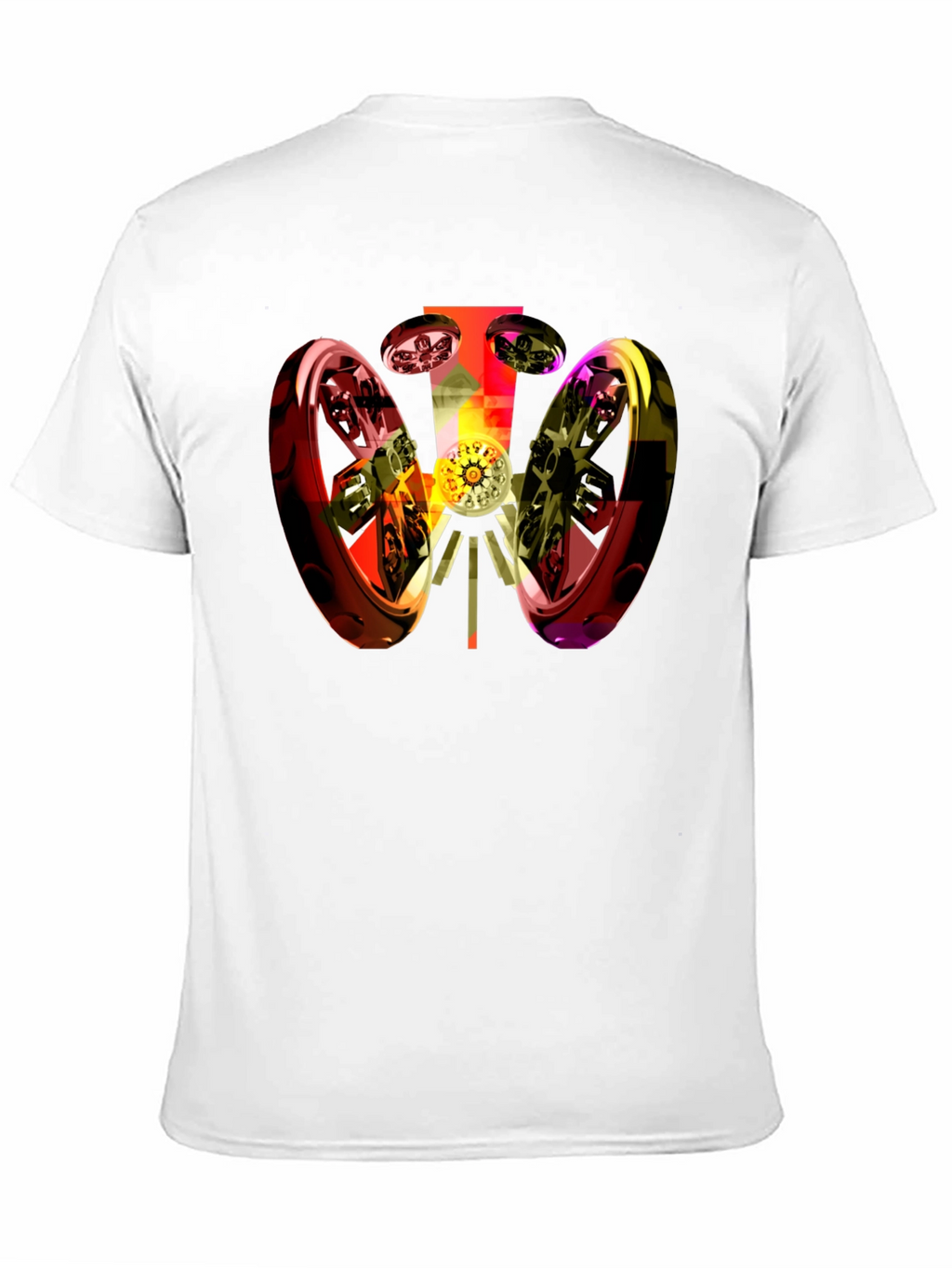 Abstract 3D Graphic Black T-Shirt