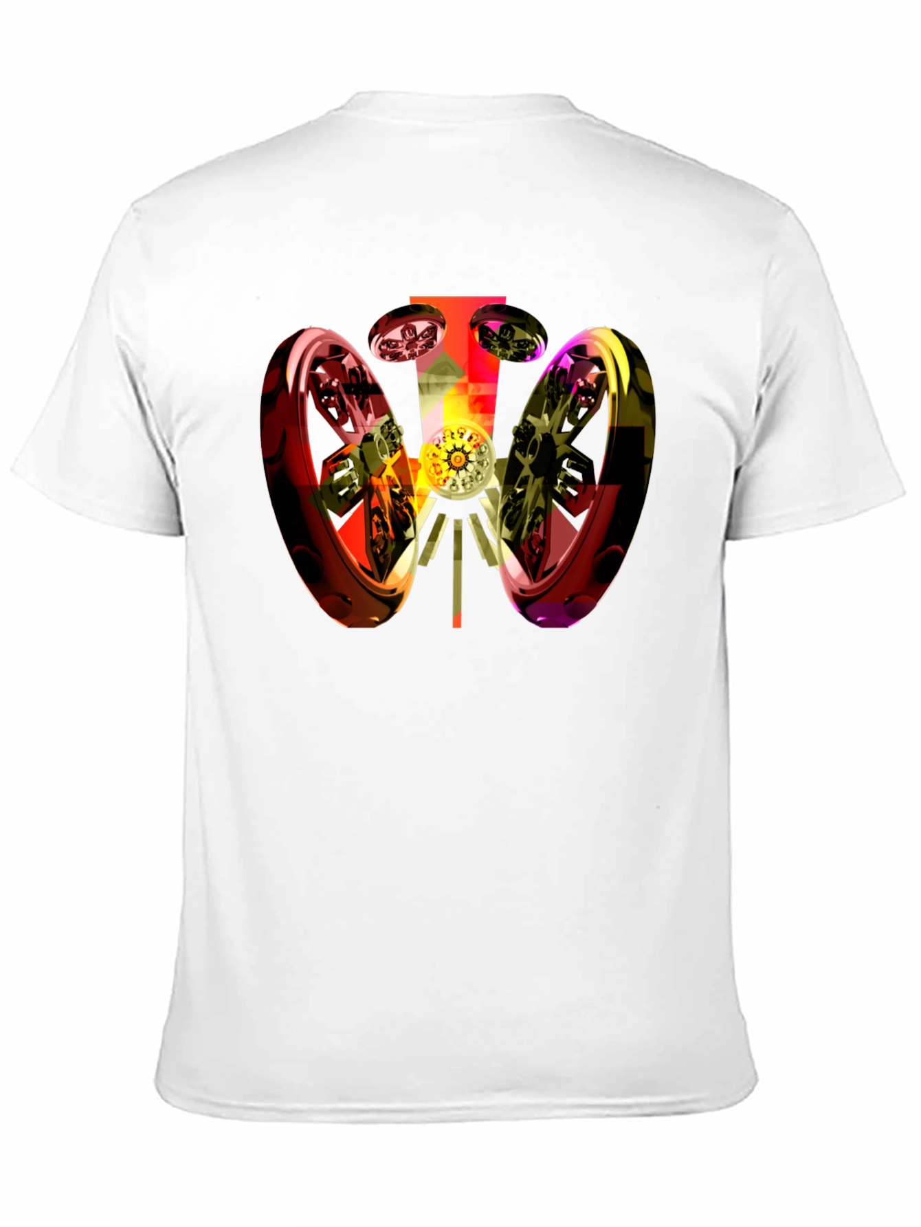 Abstract 3D Graphic Black T-Shirt