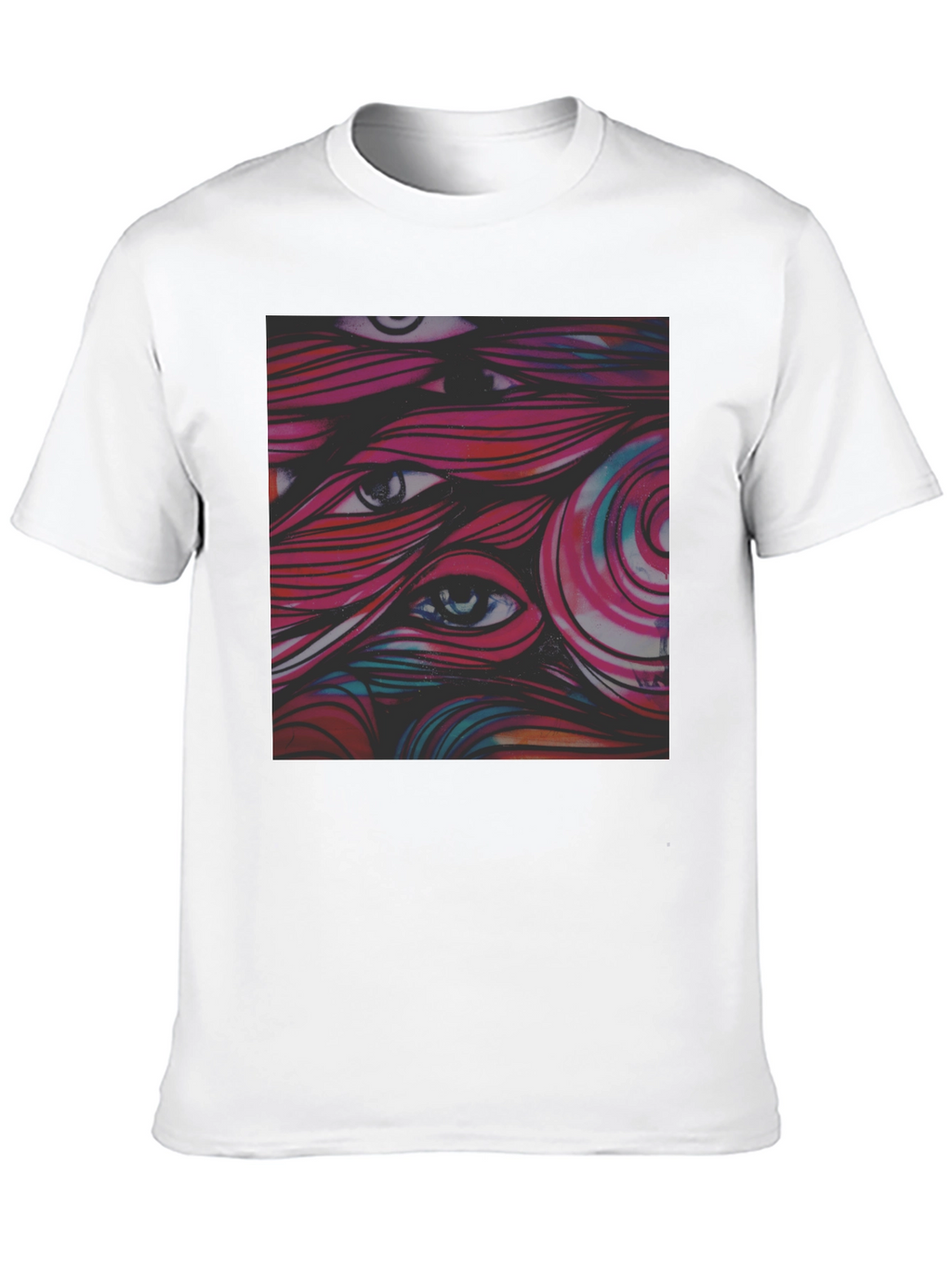 Eye-Catching Graphic Tee - Black