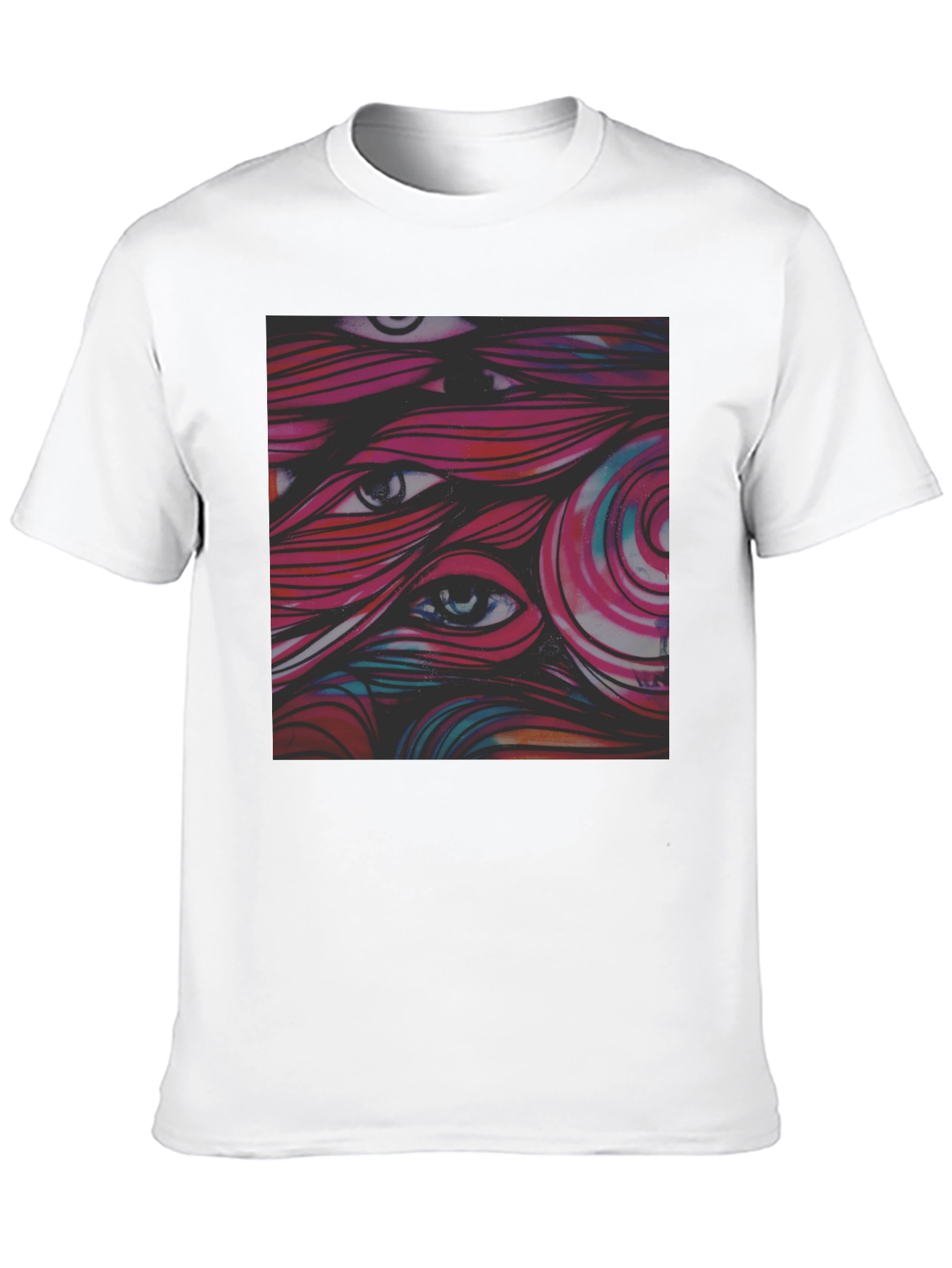 Eye-Catching Graphic Tee - Black
