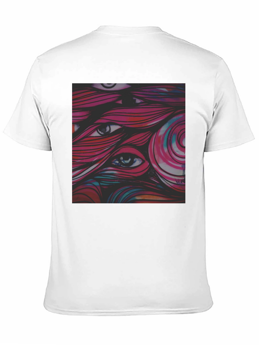 Eye-Catching Graphic Tee - Black
