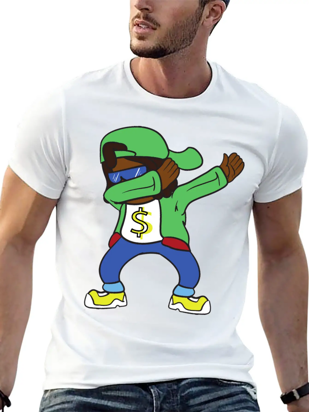 Dabbing Dab Rapper Hip Hop Stylish Everyday T-Shirt – Unisex Basic Cotton Tee