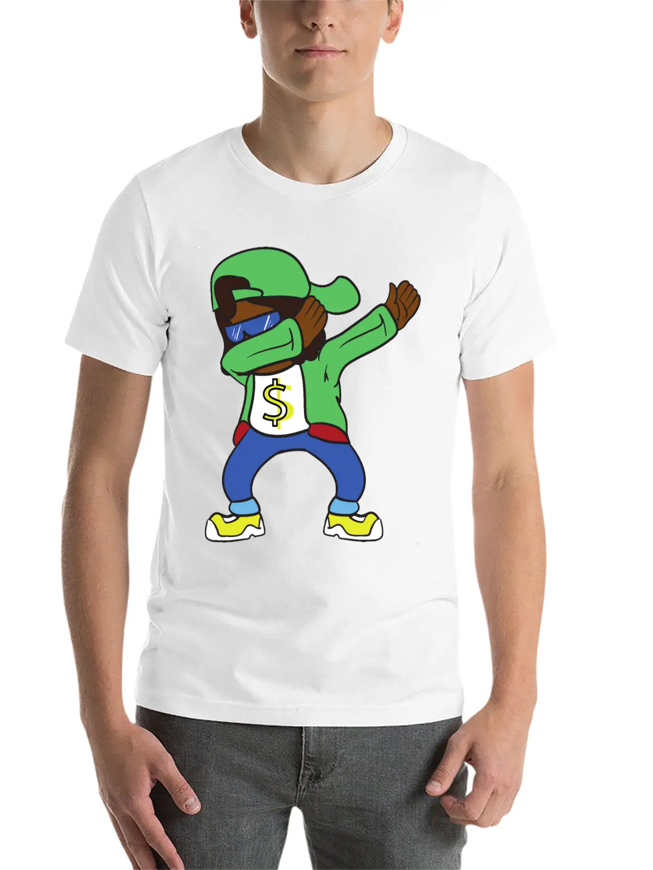 Dabbing Dab Rapper Hip Hop Stylish Everyday T-Shirt – Unisex Basic Cotton Tee