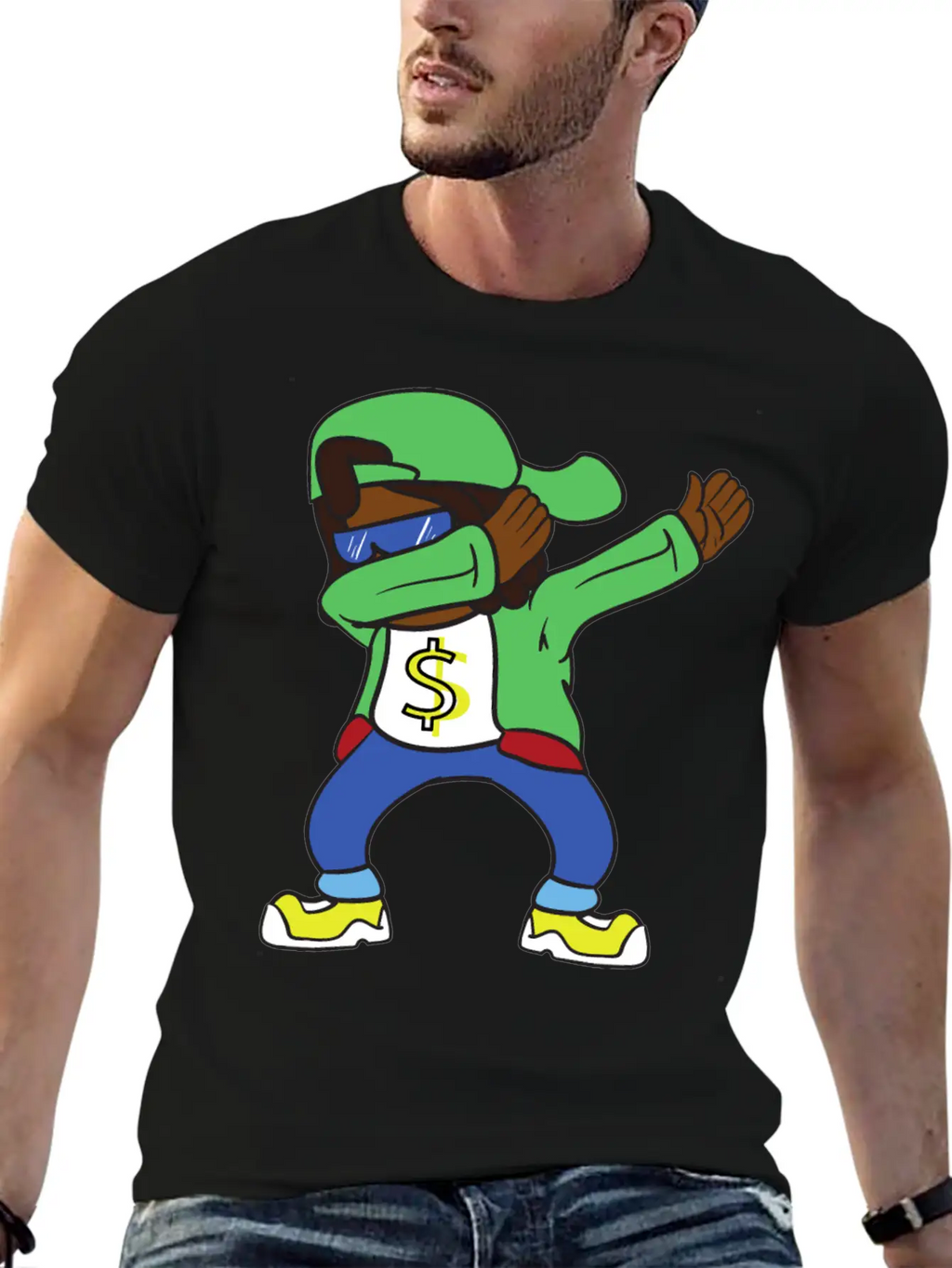 Dabbing Dab Rapper Hip Hop Stylish Everyday T-Shirt – Unisex Basic Cotton Tee