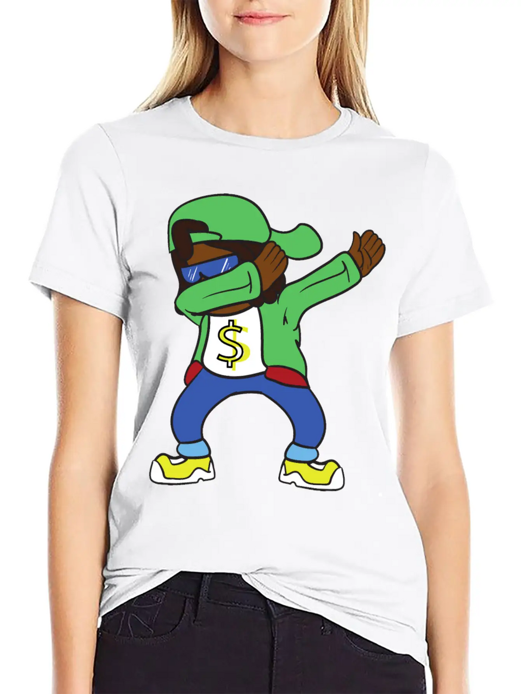 Dabbing Dab Rapper Hip Hop Stylish Everyday T-Shirt – Unisex Basic Cotton Tee