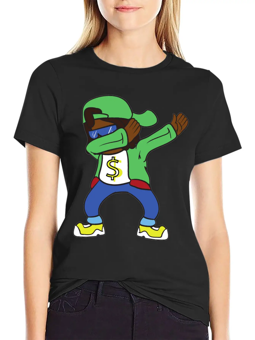 Dabbing Dab Rapper Hip Hop Stylish Everyday T-Shirt – Unisex Basic Cotton Tee