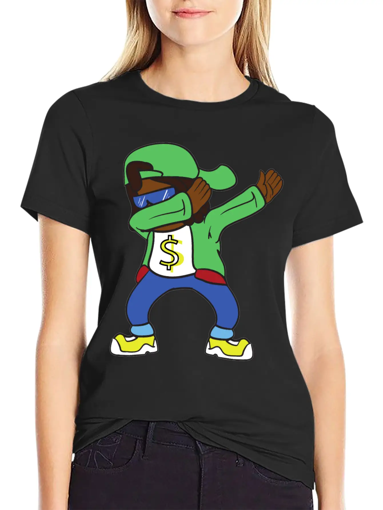 Dabbing Dab Rapper Hip Hop Stylish Everyday T-Shirt – Unisex Basic Cotton Tee