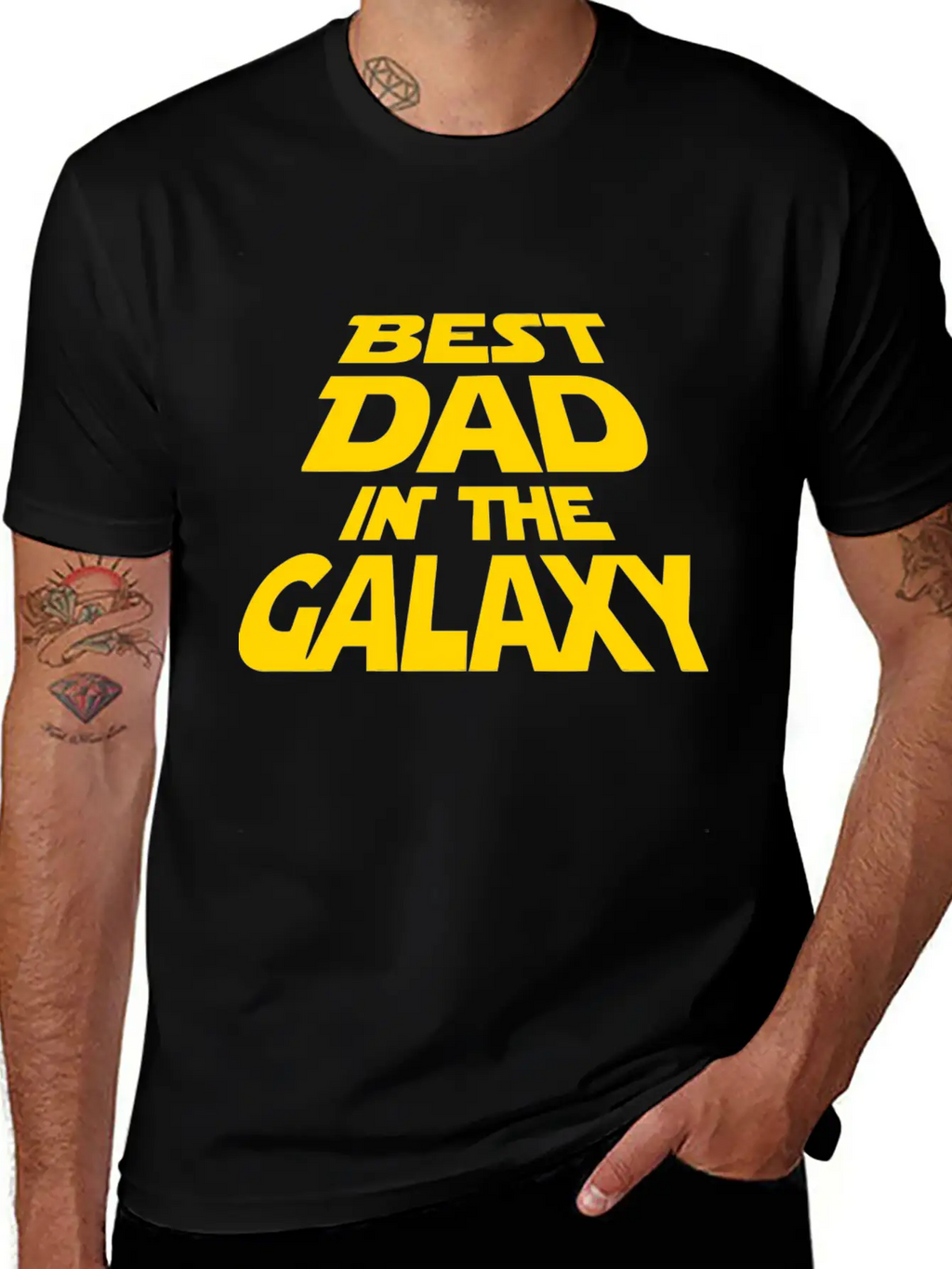 DAD GALAXY Stylish Everyday T-Shirt – Unisex Basic Cotton Tee