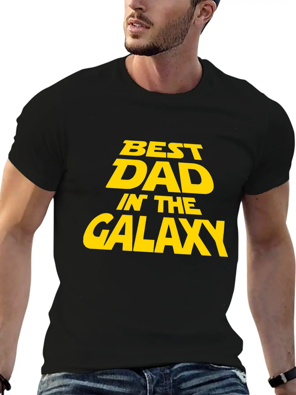 DAD GALAXY Stylish Everyday T-Shirt – Unisex Basic Cotton Tee