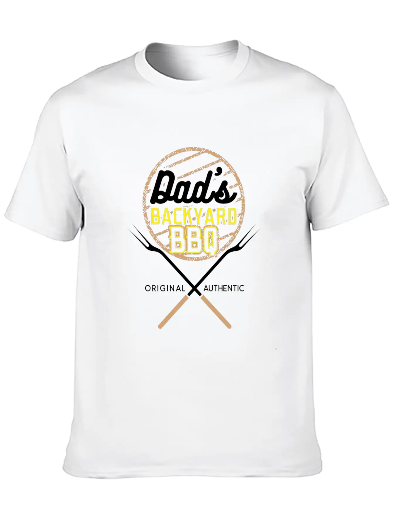 Dad S Backyard BBQ Gift Idea Unisex Casual T-Shirt – Clean Design For Daily Comfort