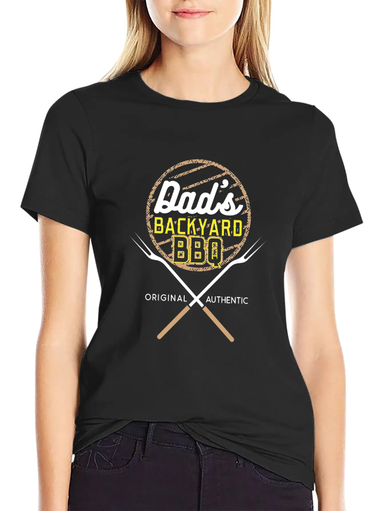 Dad S Backyard BBQ Gift Idea Unisex Casual T-Shirt – Clean Design For Daily Comfort