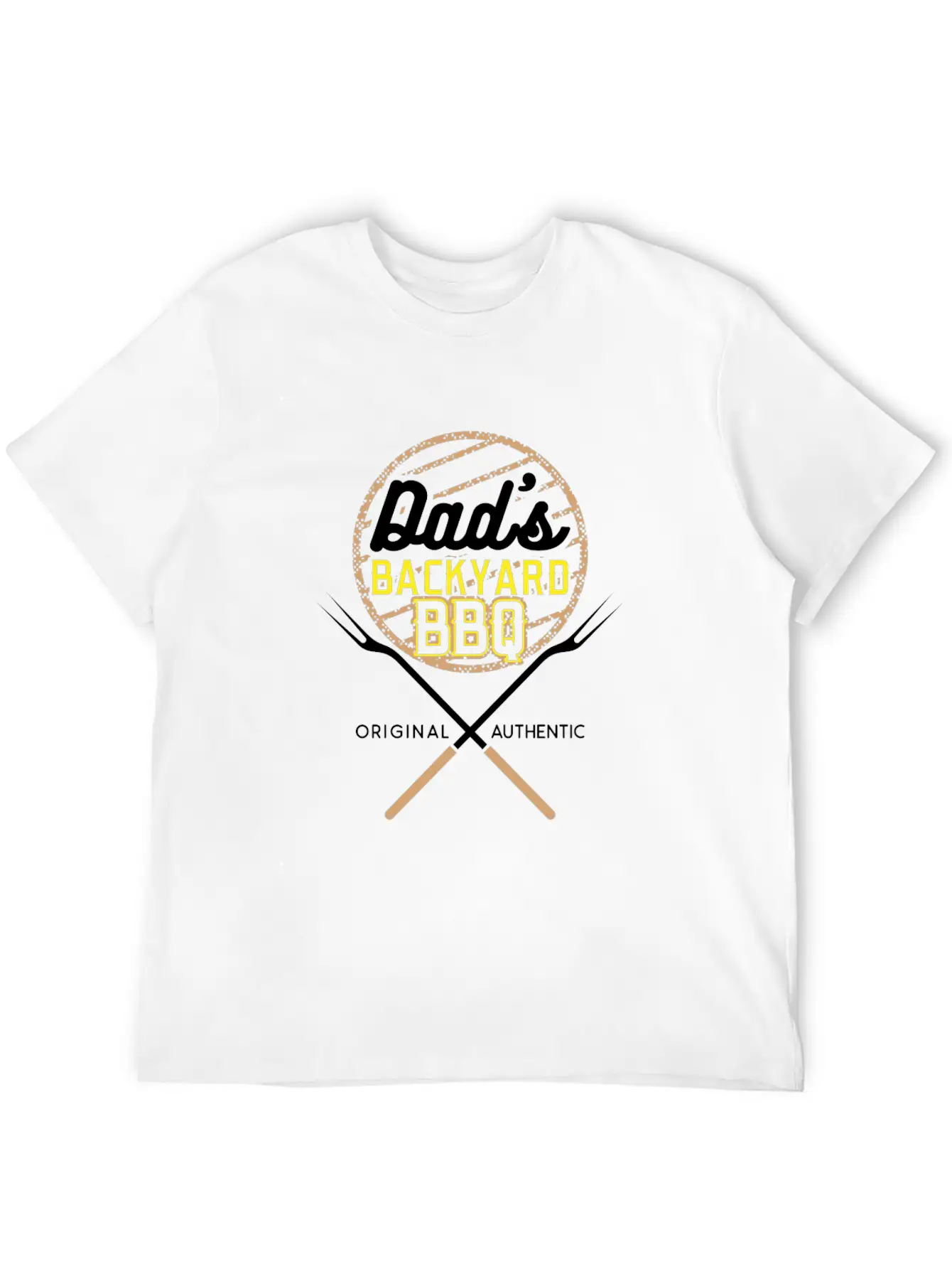 Dad S Backyard BBQ Gift Idea Unisex Casual T-Shirt – Clean Design For Daily Comfort