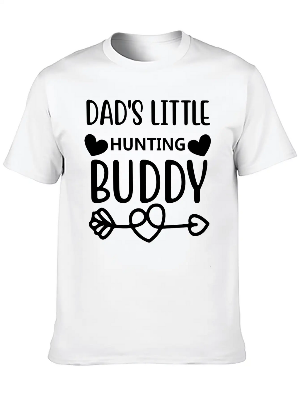 Dad S Little Hunting Buddy Stylish Everyday T-Shirt – Unisex Basic Cotton Tee