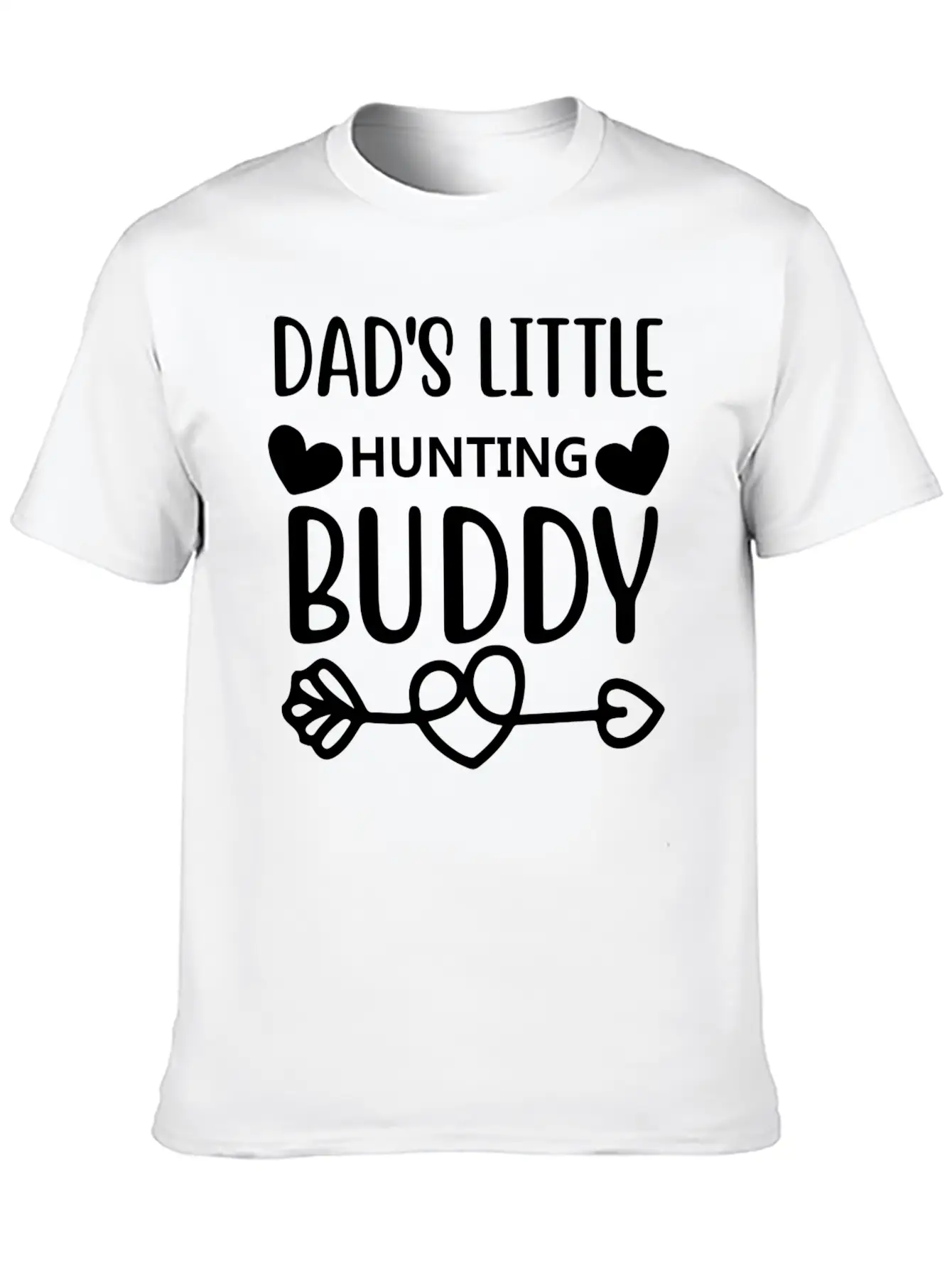 Dad S Little Hunting Buddy Stylish Everyday T-Shirt – Unisex Basic Cotton Tee