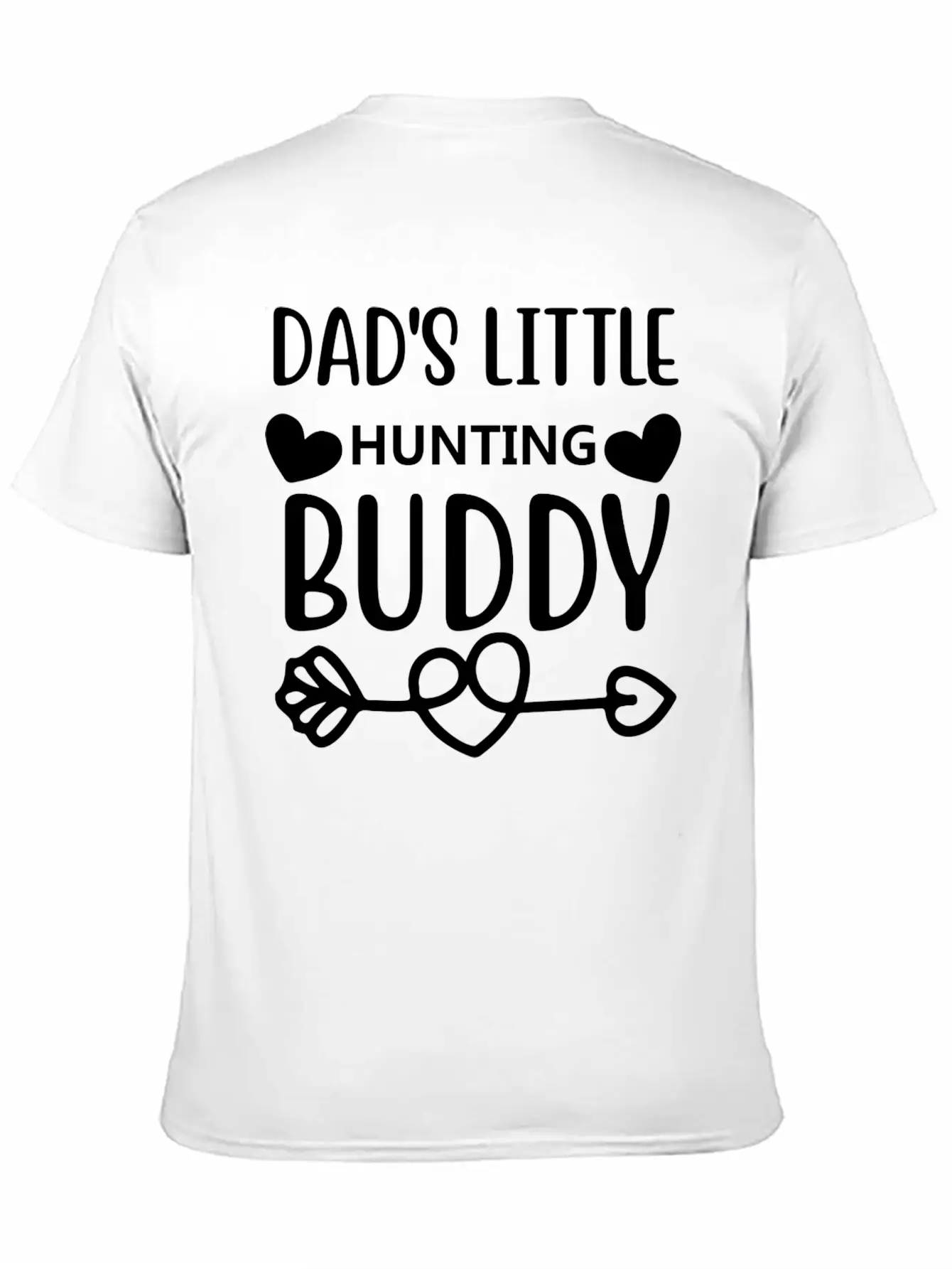 Dad S Little Hunting Buddy Stylish Everyday T-Shirt – Unisex Basic Cotton Tee