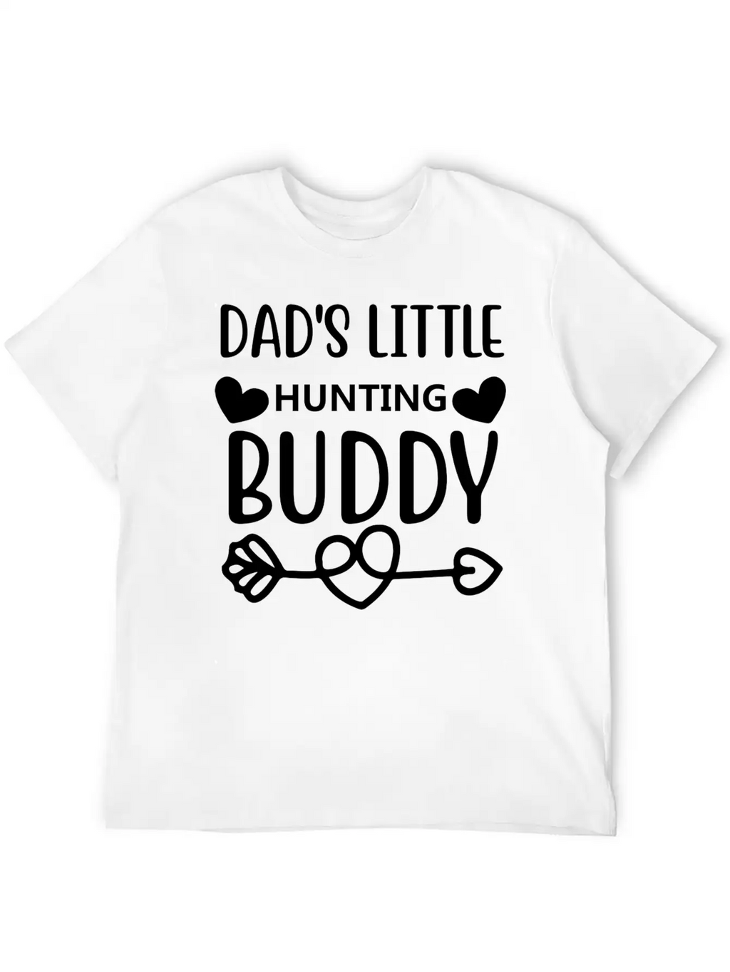 Dad S Little Hunting Buddy Stylish Everyday T-Shirt – Unisex Basic Cotton Tee