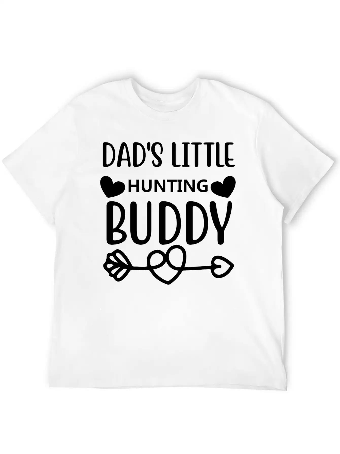 Dad S Little Hunting Buddy Stylish Everyday T-Shirt – Unisex Basic Cotton Tee