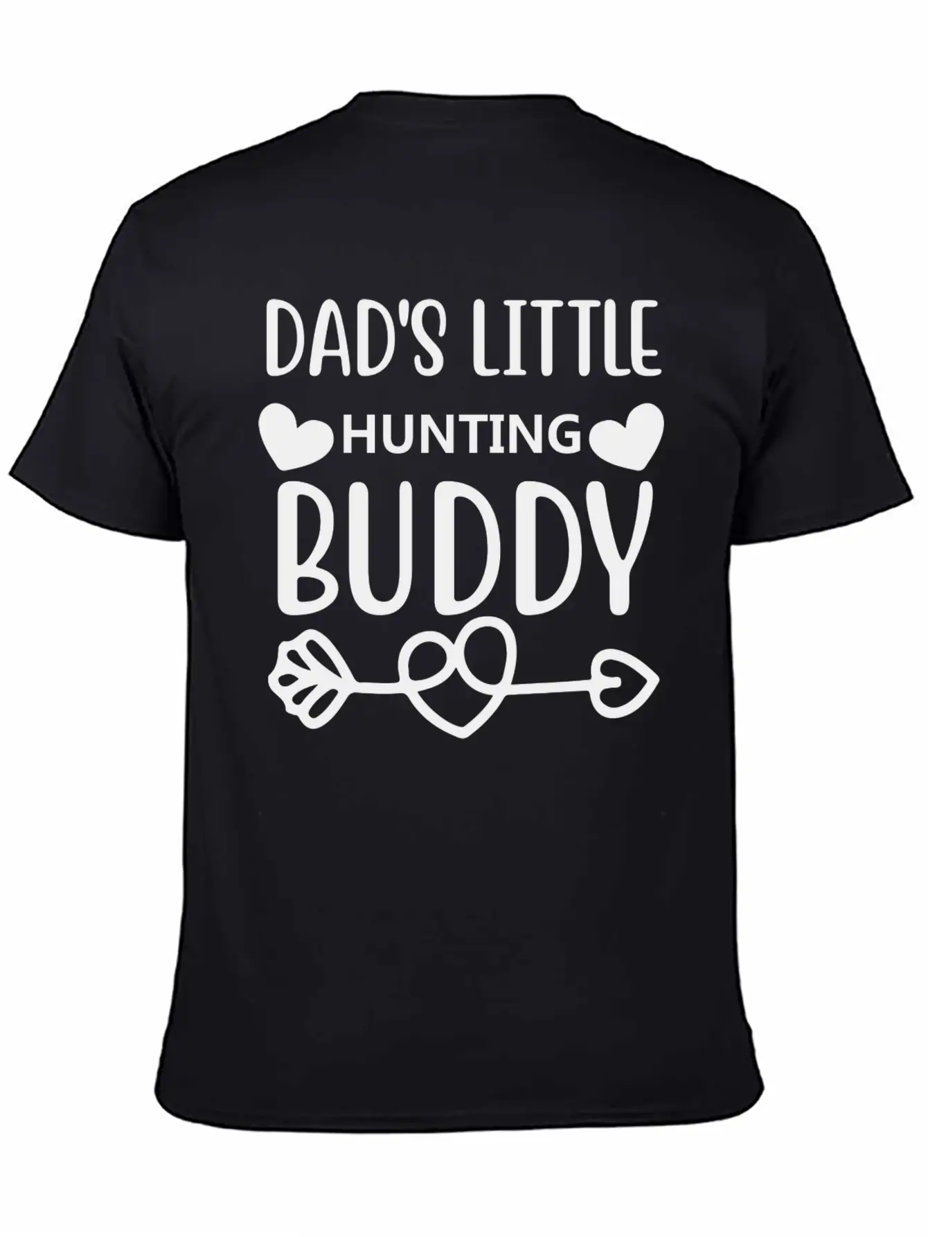Dad S Little Hunting Buddy Stylish Everyday T-Shirt – Unisex Basic Cotton Tee