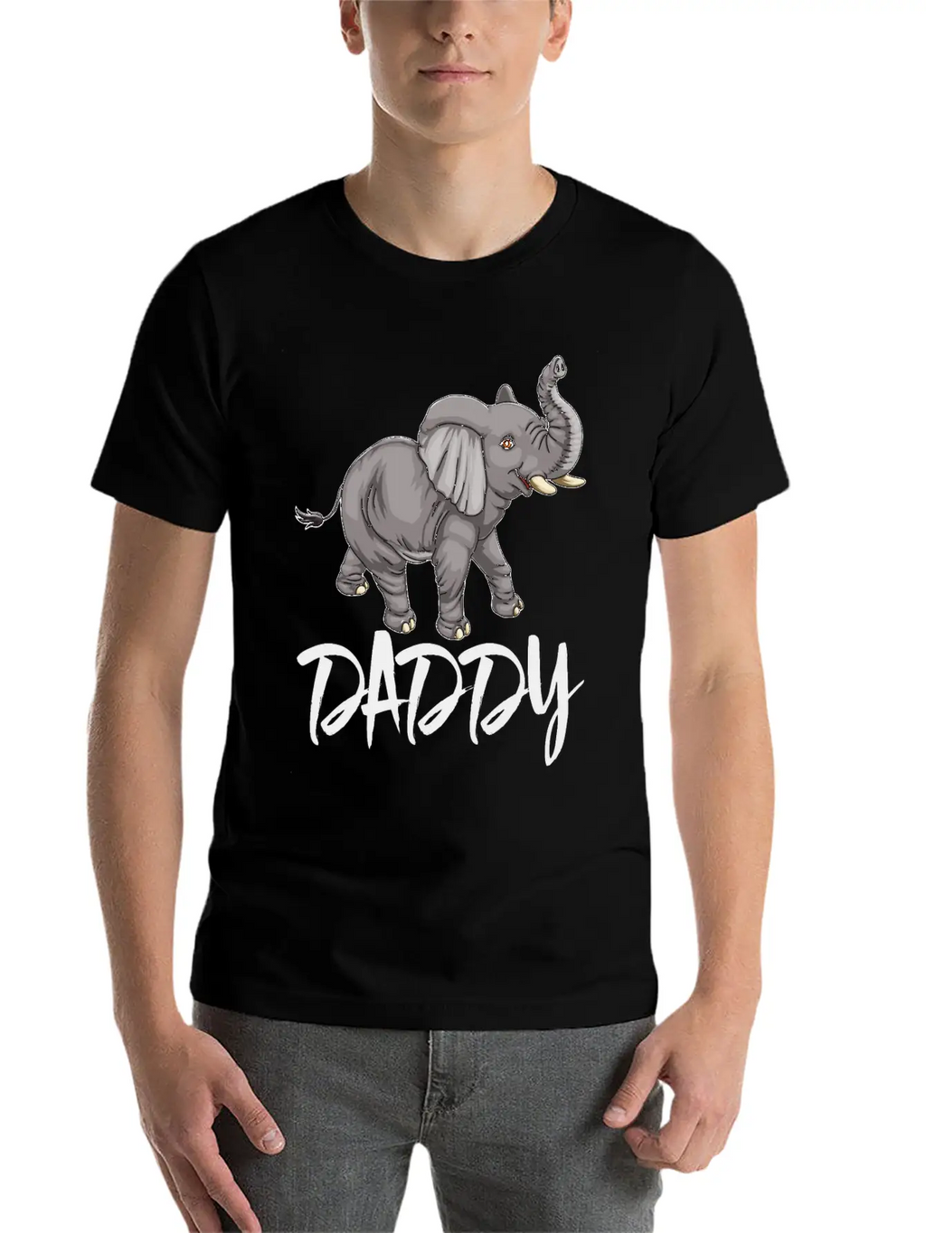 Daddy Elephants Unisex Casual T-Shirt – Clean Design For Daily Comfort