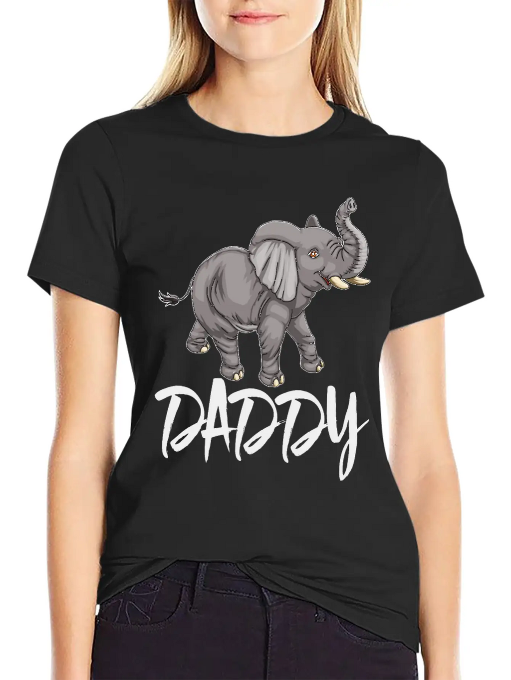 Daddy Elephants Unisex Casual T-Shirt – Clean Design For Daily Comfort