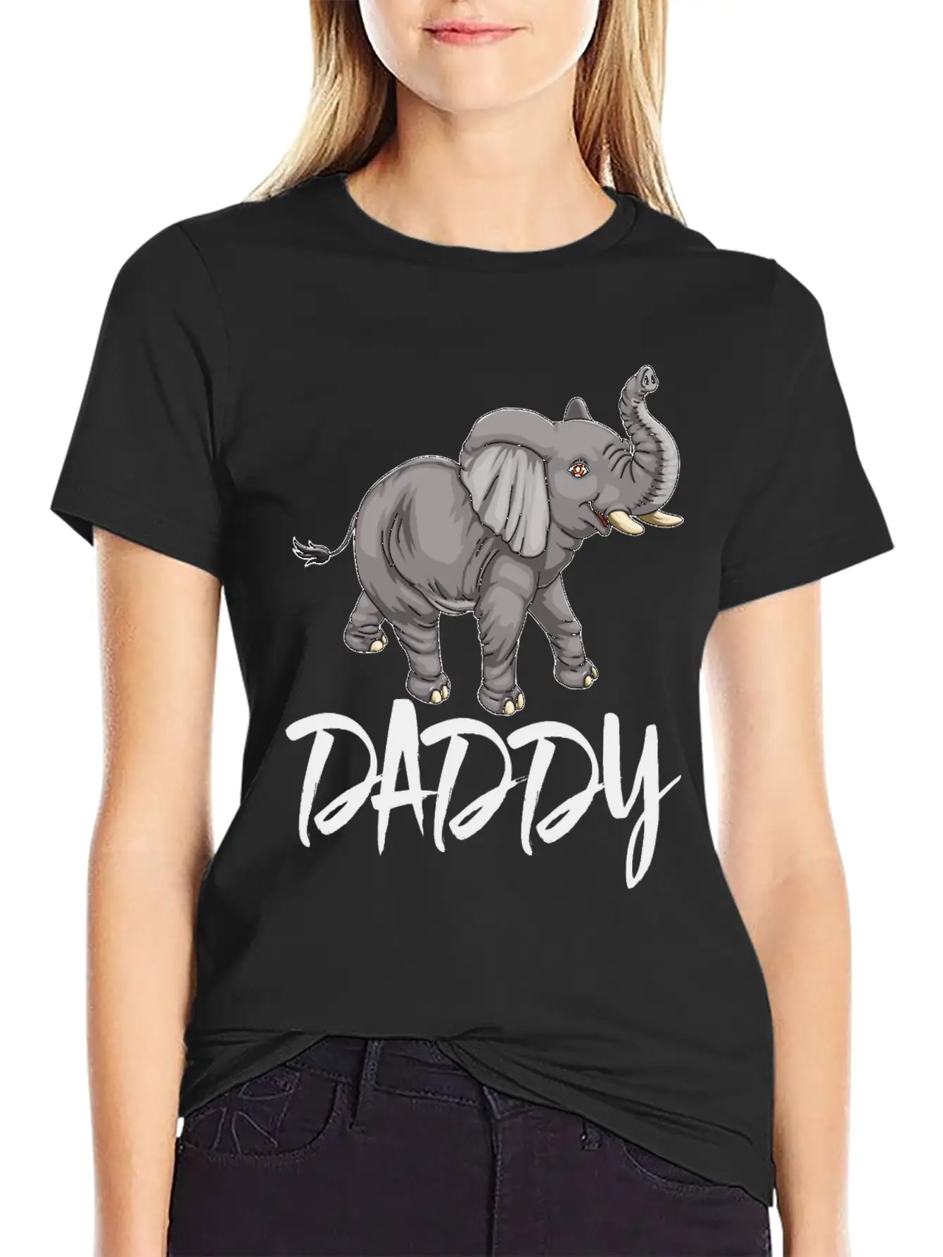 Daddy Elephants Unisex Casual T-Shirt – Clean Design For Daily Comfort