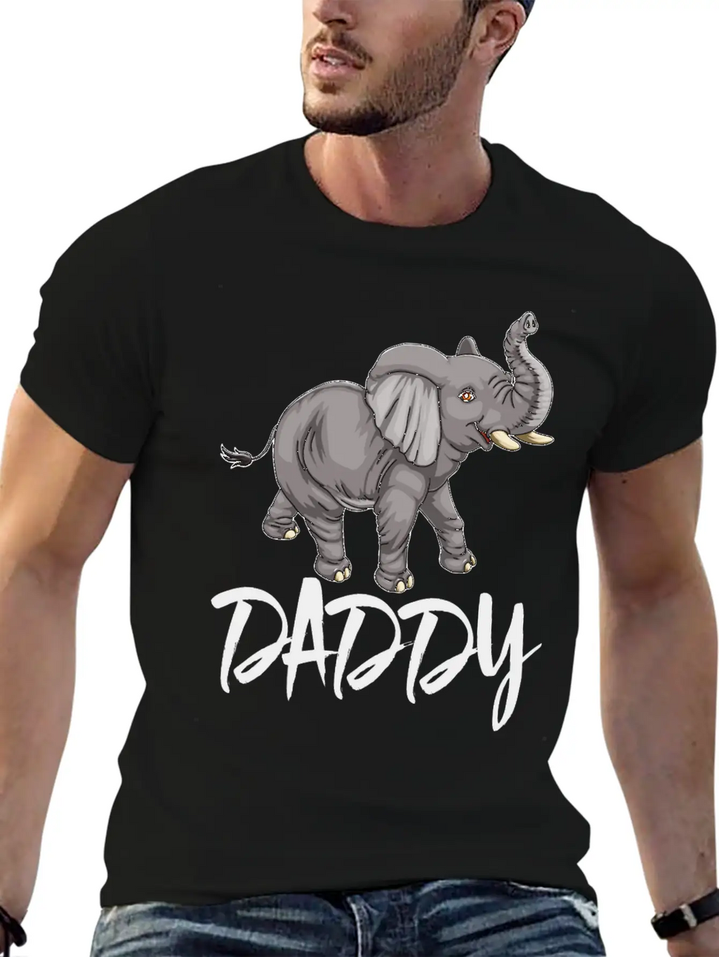 Daddy Elephants Unisex Casual T-Shirt – Clean Design For Daily Comfort