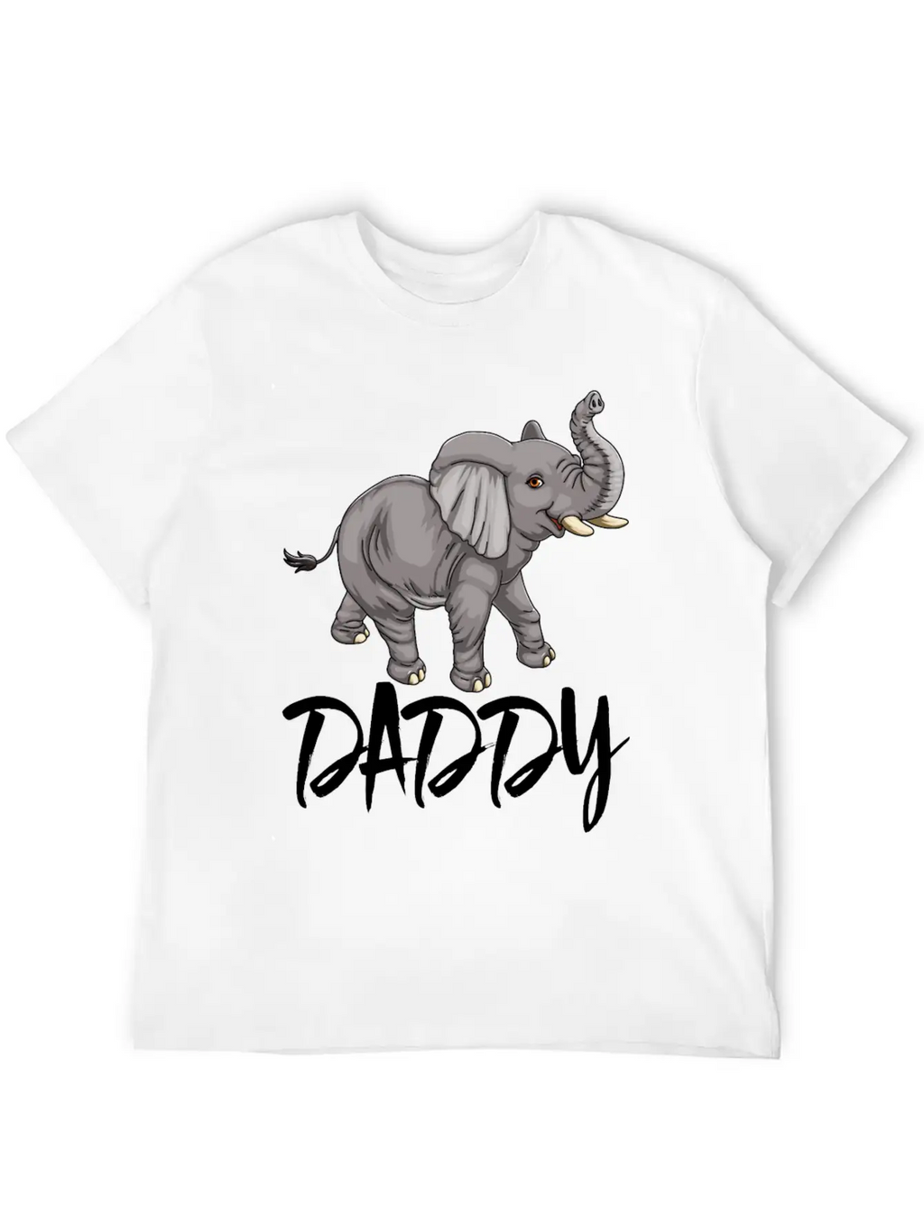 Daddy Elephants Unisex Casual T-Shirt – Clean Design For Daily Comfort