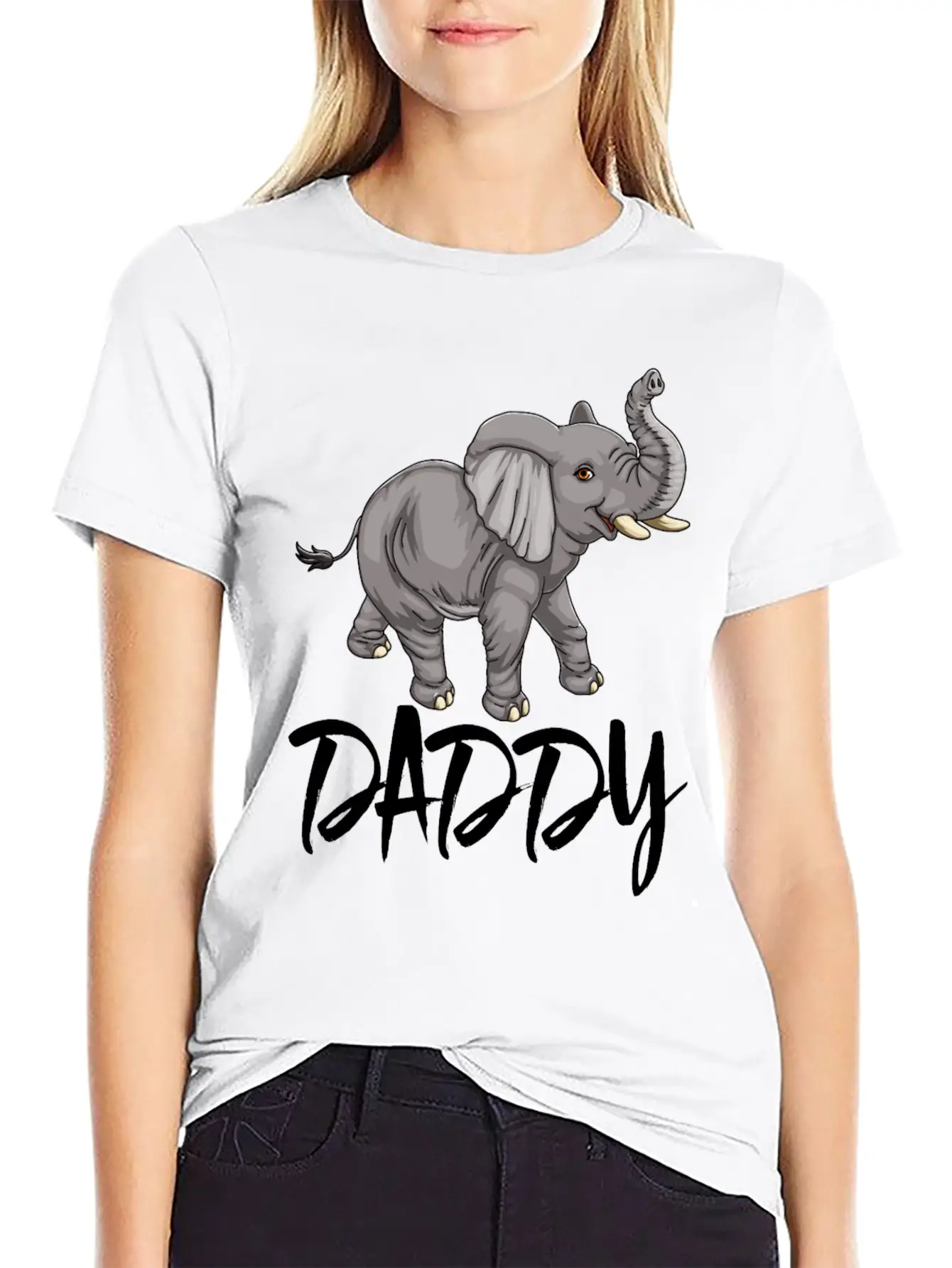 Daddy Elephants Unisex Casual T-Shirt – Clean Design For Daily Comfort