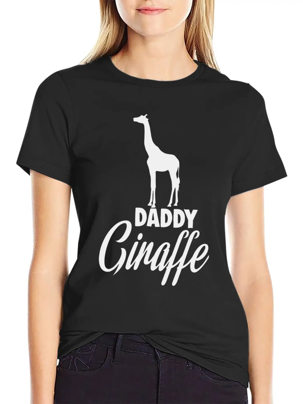 Daddy Giraffe Breathable Soft Cotton T-Shirt – Timeless Casual Look