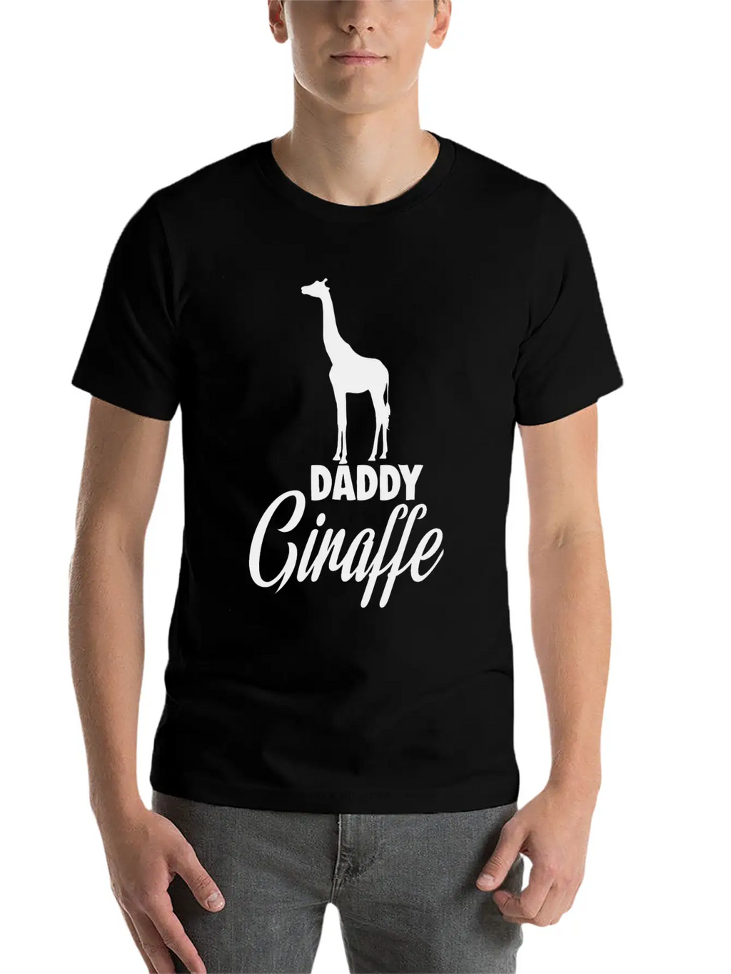Daddy Giraffe Breathable Soft Cotton T-Shirt – Timeless Casual Look
