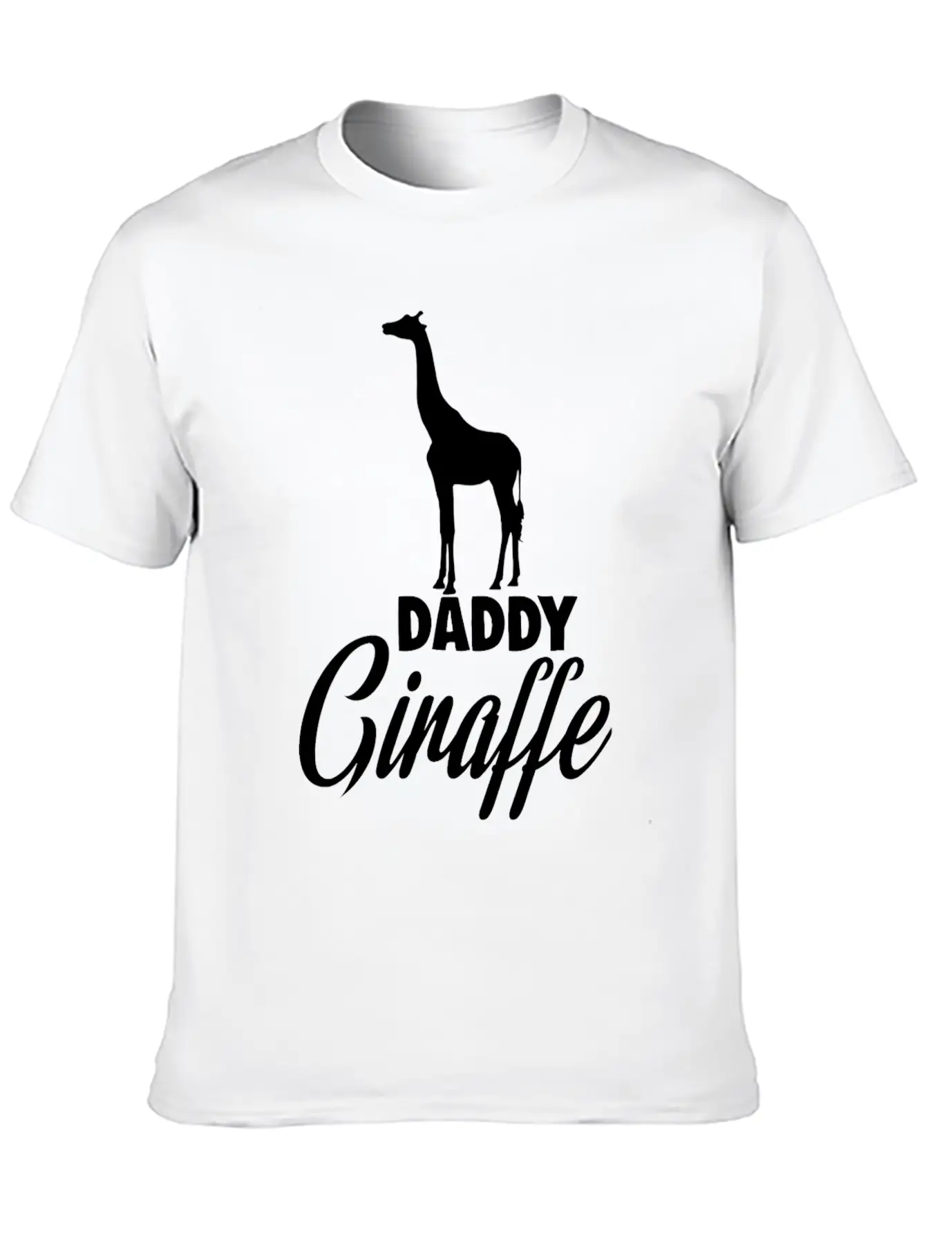 Daddy Giraffe Breathable Soft Cotton T-Shirt – Timeless Casual Look