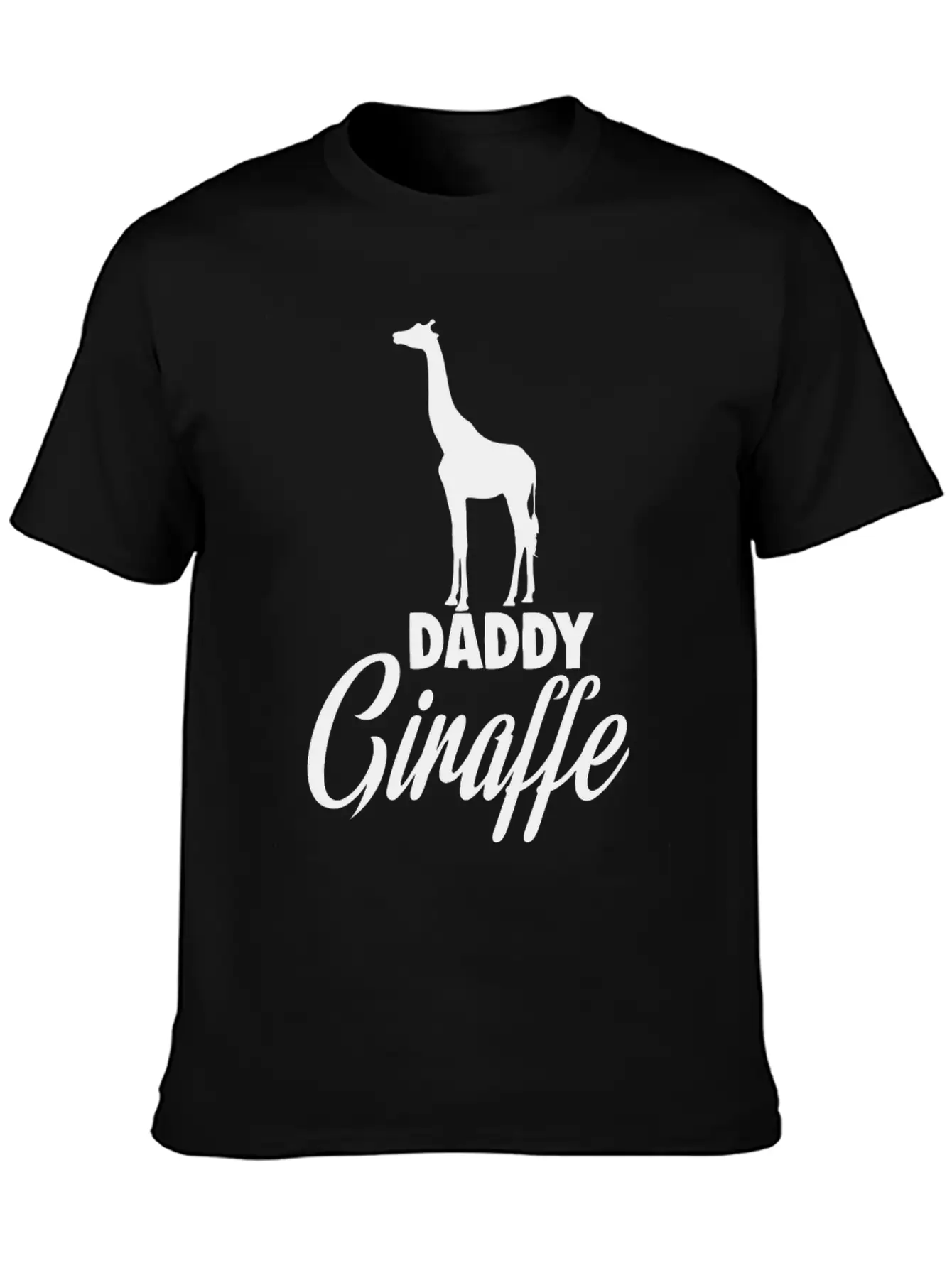 Daddy Giraffe Breathable Soft Cotton T-Shirt – Timeless Casual Look