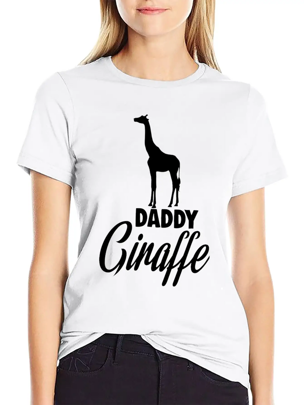 Daddy Giraffe Breathable Soft Cotton T-Shirt – Timeless Casual Look