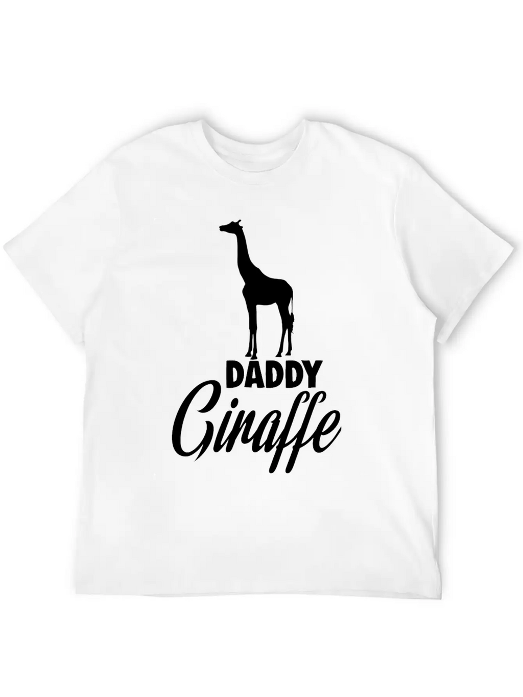 Daddy Giraffe Breathable Soft Cotton T-Shirt – Timeless Casual Look