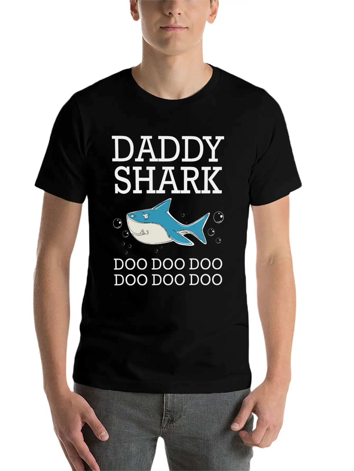 Daddy Shark Doo Doo Doo Classic Fit Graphic Tee For Daily Comfort – Unisex Cotton Shirt