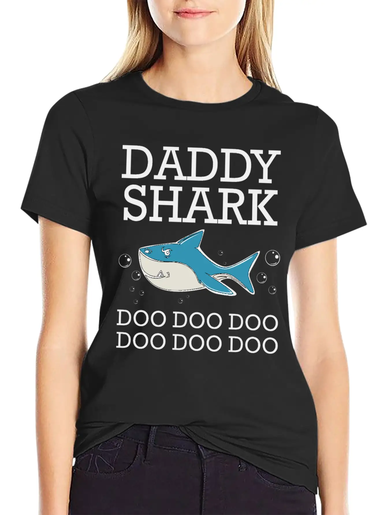 Daddy Shark Doo Doo Doo Classic Fit Graphic Tee For Daily Comfort – Unisex Cotton Shirt