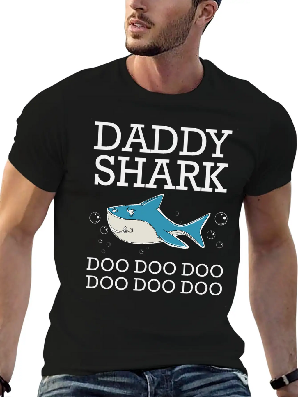 Daddy Shark Doo Doo Doo Classic Fit Graphic Tee For Daily Comfort – Unisex Cotton Shirt
