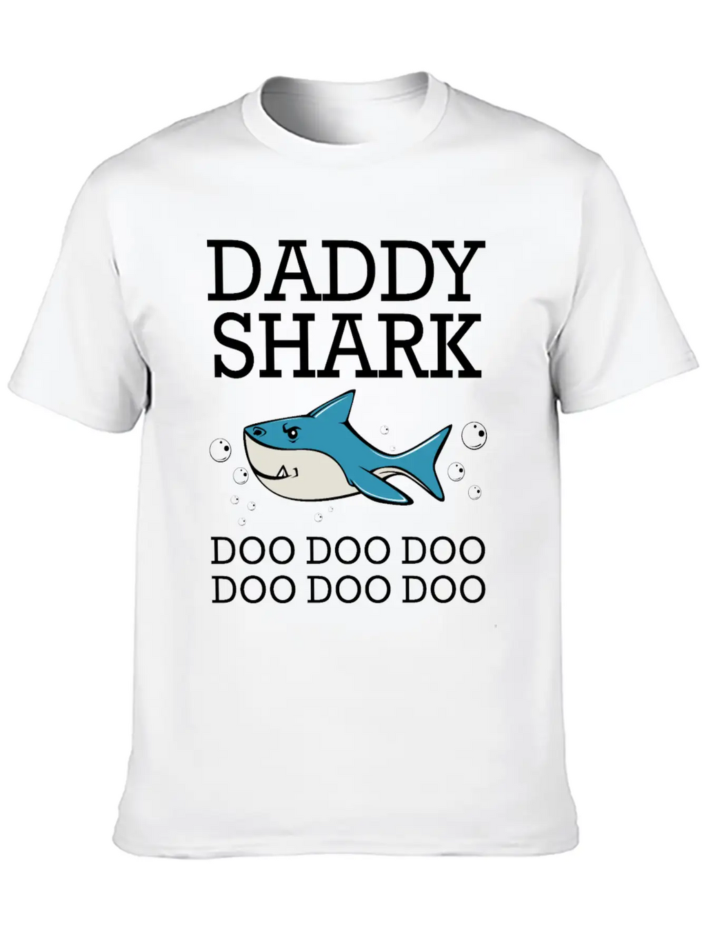 Daddy Shark Doo Doo Doo Classic Fit Graphic Tee For Daily Comfort – Unisex Cotton Shirt