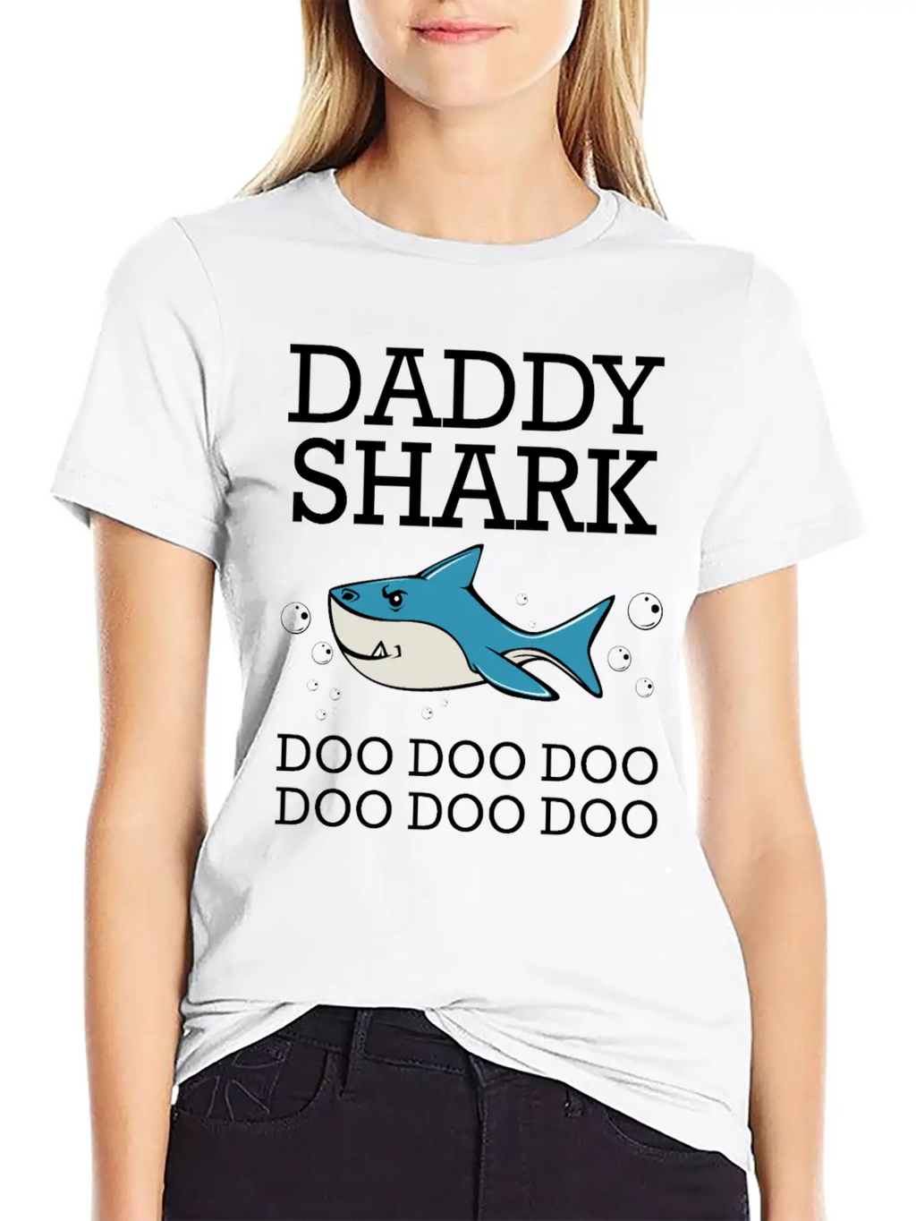 Daddy Shark Doo Doo Doo Classic Fit Graphic Tee For Daily Comfort – Unisex Cotton Shirt