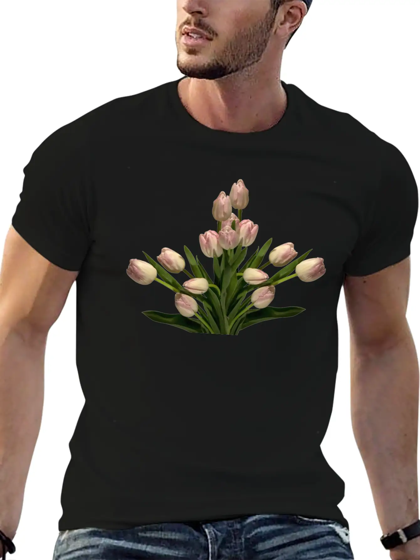 Daffodils Roses Rosen Blumen Flowers Tulips Tulpen Classic Fit Graphic Tee For Daily Comfort – Unisex Cotton Shirt
