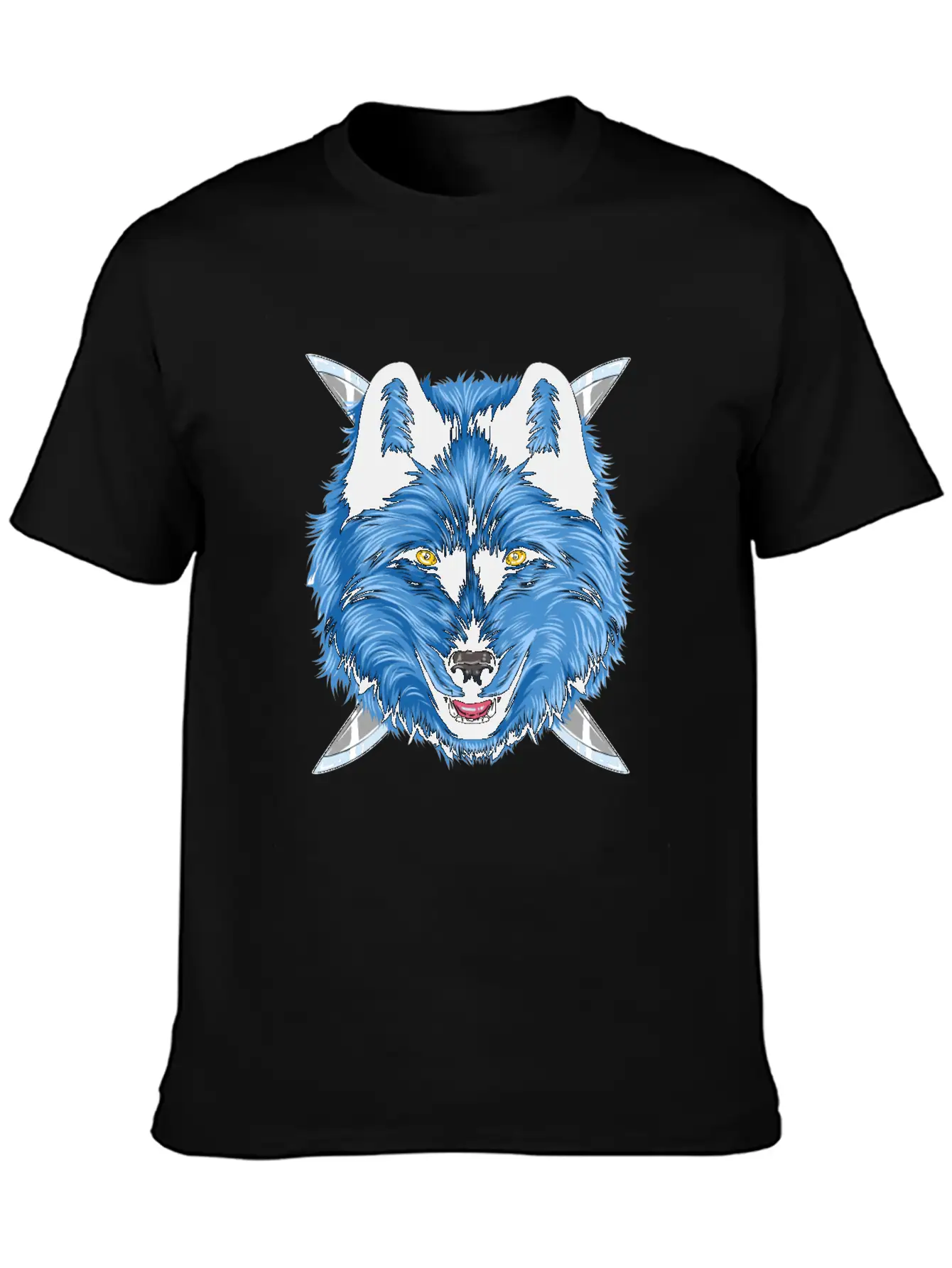 Dagger Wolf Unisex Casual T-Shirt – Clean Design For Daily Comfort