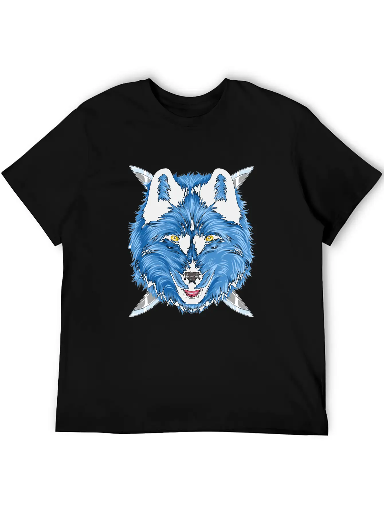 Dagger Wolf Unisex Casual T-Shirt – Clean Design For Daily Comfort