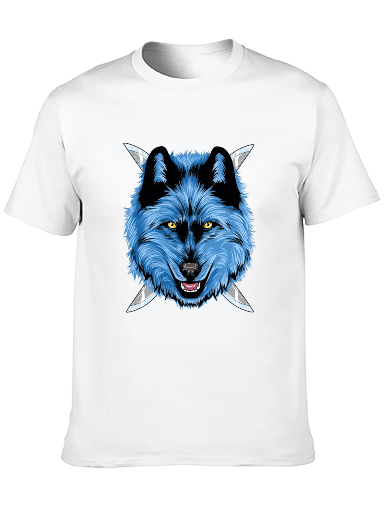 Dagger Wolf Unisex Casual T-Shirt – Clean Design For Daily Comfort